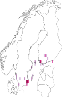 Kaarta Coleophora anatipennella. Data source: GBIF