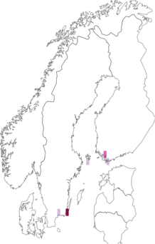 Kaarta Coleophora clypeiferella. Data source: GBIF