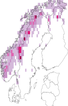Kaarta Lagopus muta. Data source: GBIF