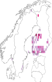 Kaarta Coleophora idaeella. Data source: GBIF