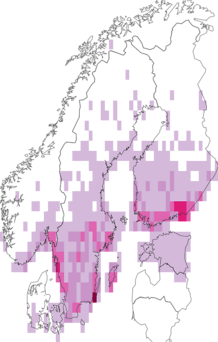 Kaarta Caprimulgus europaeus. Data source: GBIF