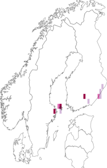 Kaarta Coleophora partitella. Data source: GBIF