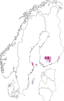 Fyndkarta för halvögongräsminerarmal. Datakälla: GBIF