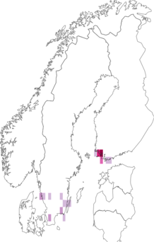 Kaarta Coleophora kuehnella. Data source: GBIF