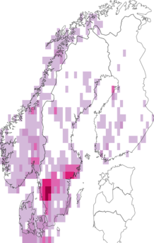Kaarta lännenpunaherukka. Data source: GBIF