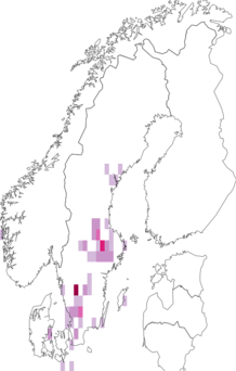 Fyndkarta för långrörsbladlöss. Datakälla: GBIF