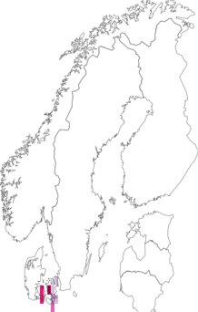 Fyndkarta för sotguldvinge. Datakälla: GBIF