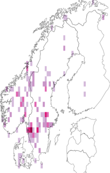Kaarta Russula sphagnophila. Data source: GBIF