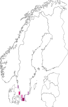 Fyndkarta för Hermaeophaga mercurialis. Datakälla: GBIF