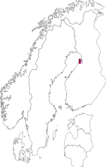Fyndkarta för kustgräsminerarmal. Datakälla: GBIF