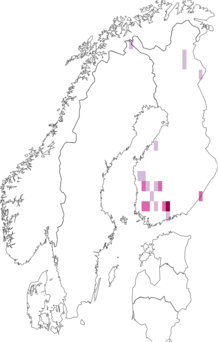 Fyndkarta för Apatania dalecarlica. Datakälla: GBIF
