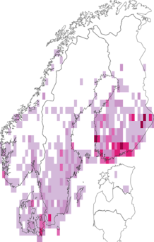 Fyndkarta för Hypena. Datakälla: GBIF