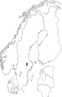 Fyndkarta för Tremella exigua. Datakälla: GBIF