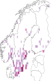 Fyndkarta för Hister. Datakälla: GBIF