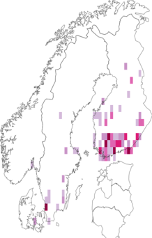 Fyndkarta för Ochsenheimeria. Datakälla: GBIF
