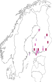 Fyndkarta för siamesisk tvillingdystermal. Datakälla: GBIF