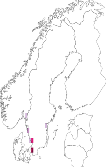 Fyndkarta för schimperlusern/traslusern. Datakälla: GBIF