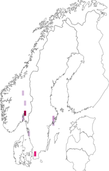 Fyndkarta för grottvårtbitare. Datakälla: GBIF