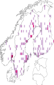Fyndkarta för Xylophagoidea. Datakälla: GBIF