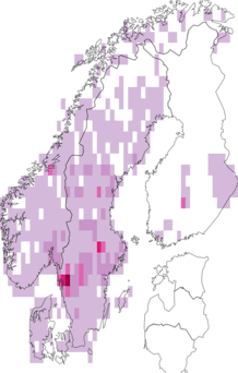 Fyndkarta för Cortinarius sect. Dermocybe. Datakälla: GBIF