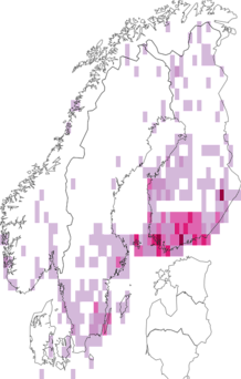 Fyndkarta för Coleophora. Datakälla: GBIF