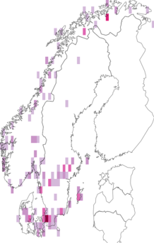 Fyndkarta för Dothideomycetes, families incertae sedis. Datakälla: GBIF