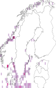Fyndkarta för Cerastoderma. Datakälla: GBIF