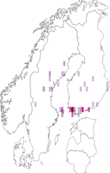 Fyndkarta för sumpflugor. Datakälla: GBIF